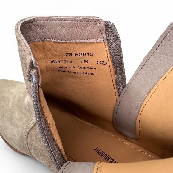 Johnston & Murphy Women's Trista Pointed Toe Zip Ankle Booties, Sz 7, NWOB Taupe - Picture 13 of 16